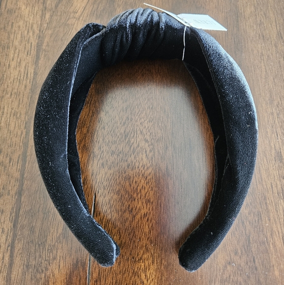 J.Crew velvet knot headband, black - Picture 2 of 4